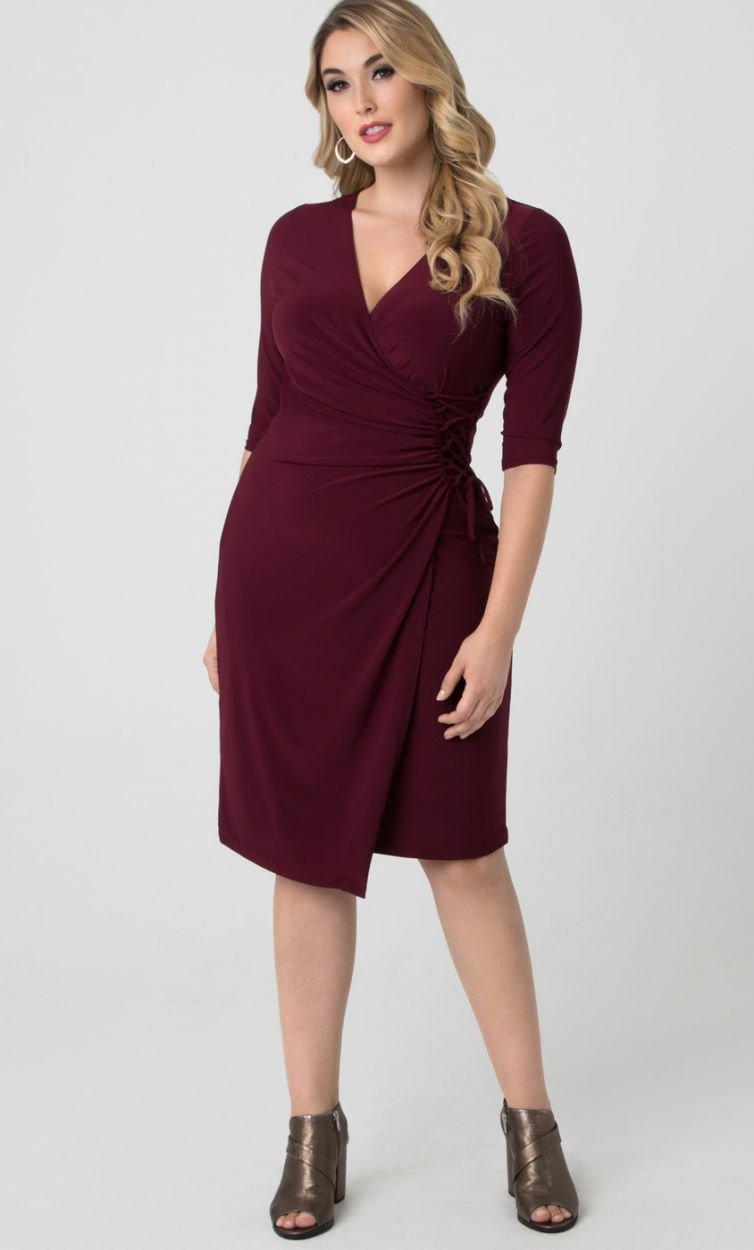 Kiyonna Plus Size Short Cocktail Dress - The Dress Outlet Kiyonna