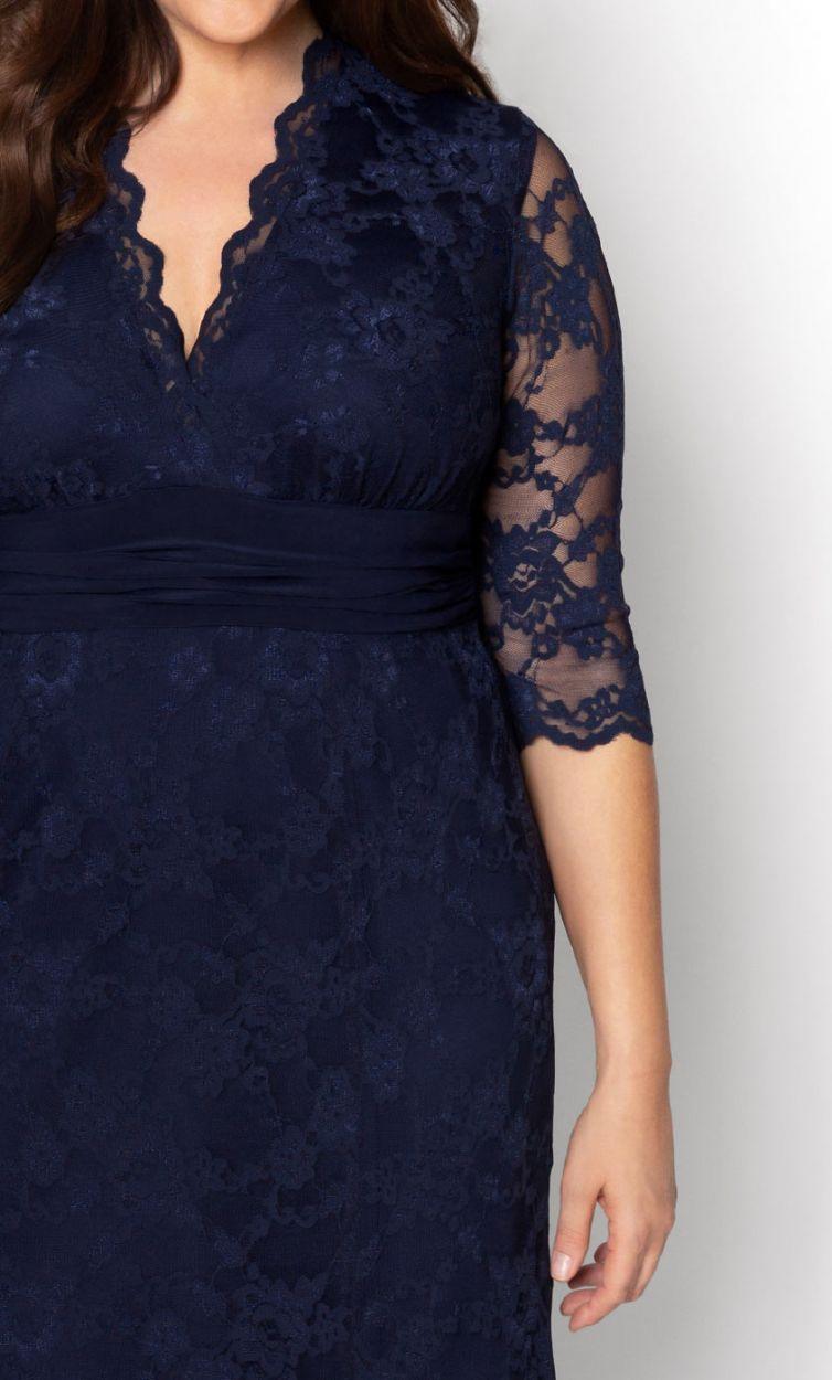 Kiyonna Screen Siren Lace Long Dress - The Dress Outlet Kiyonna