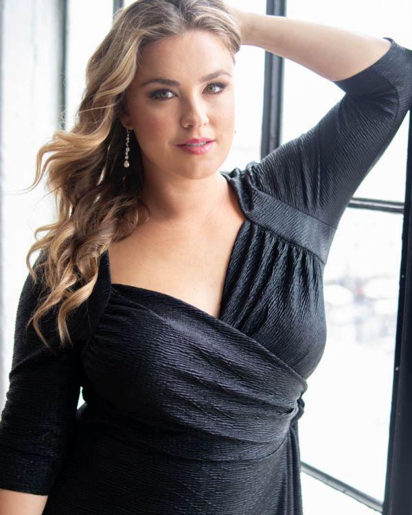 Kiyonna Short Sweetheart Formal Dress - The Dress Outlet