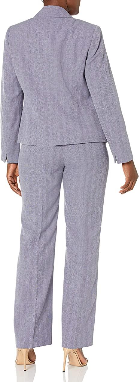 Le Suit Long Formal Two Piece Pant Suit Dress - The Dress Outlet