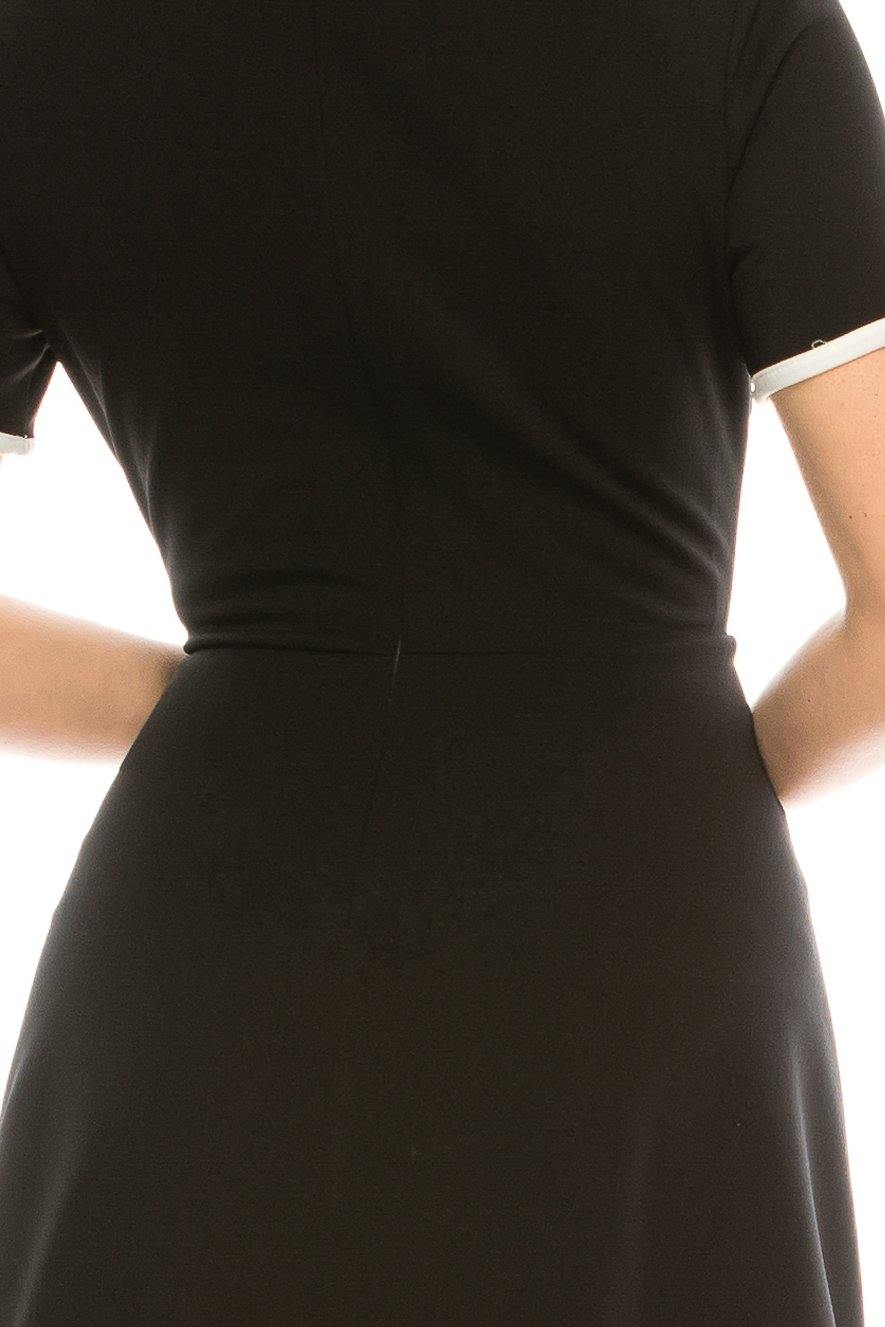 London Times A-Line Short Dress - The Dress Outlet