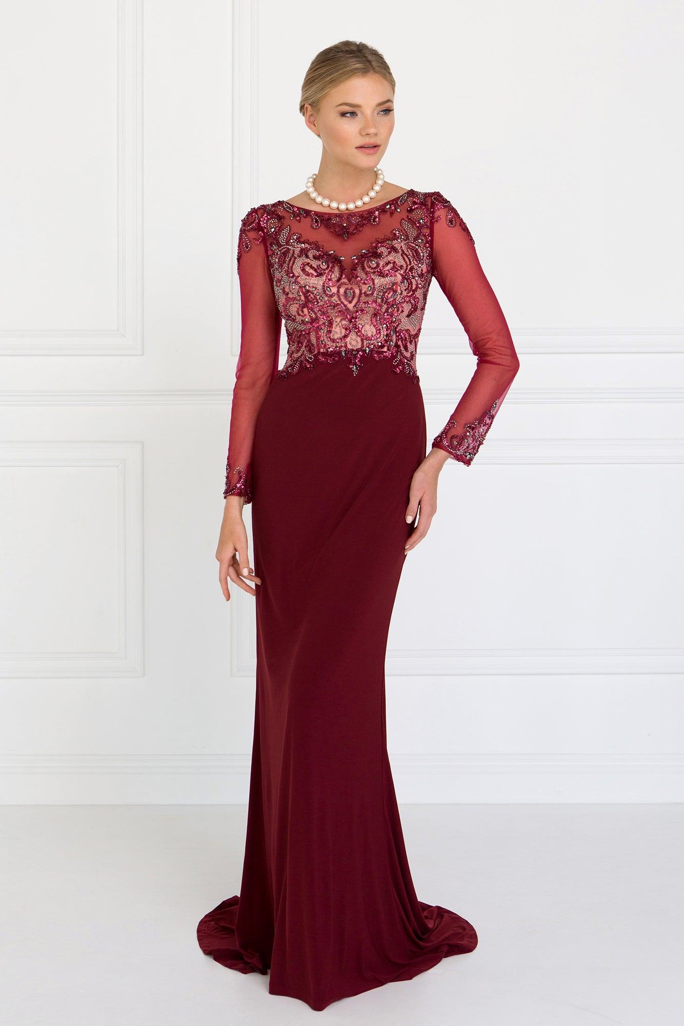 Long Evening Gown Mother of the Bride Dress - The Dress Outlet Elizabeth K