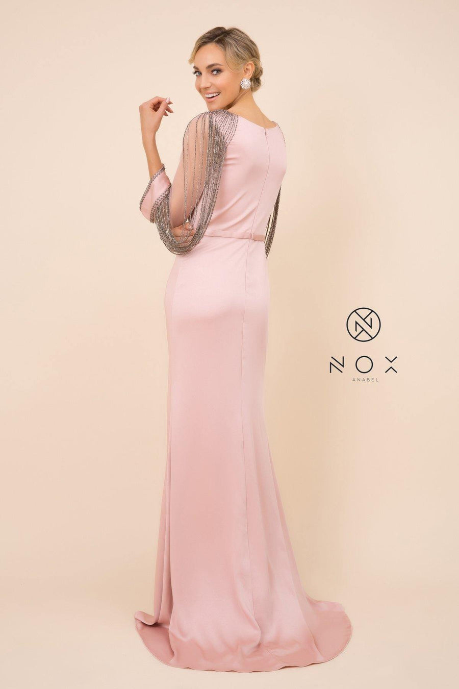 Long Fitted Prom Dress Formal - The Dress Outlet Nox Anabel