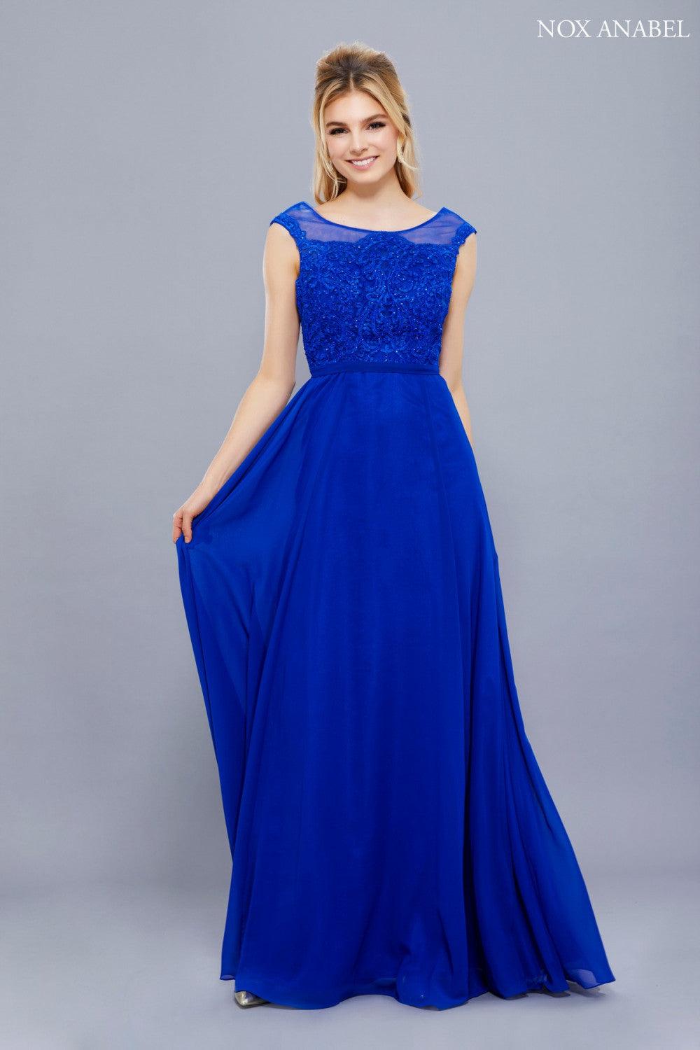Long Formal Bridesmaid Prom Dress - The Dress Outlet Nox Anabel