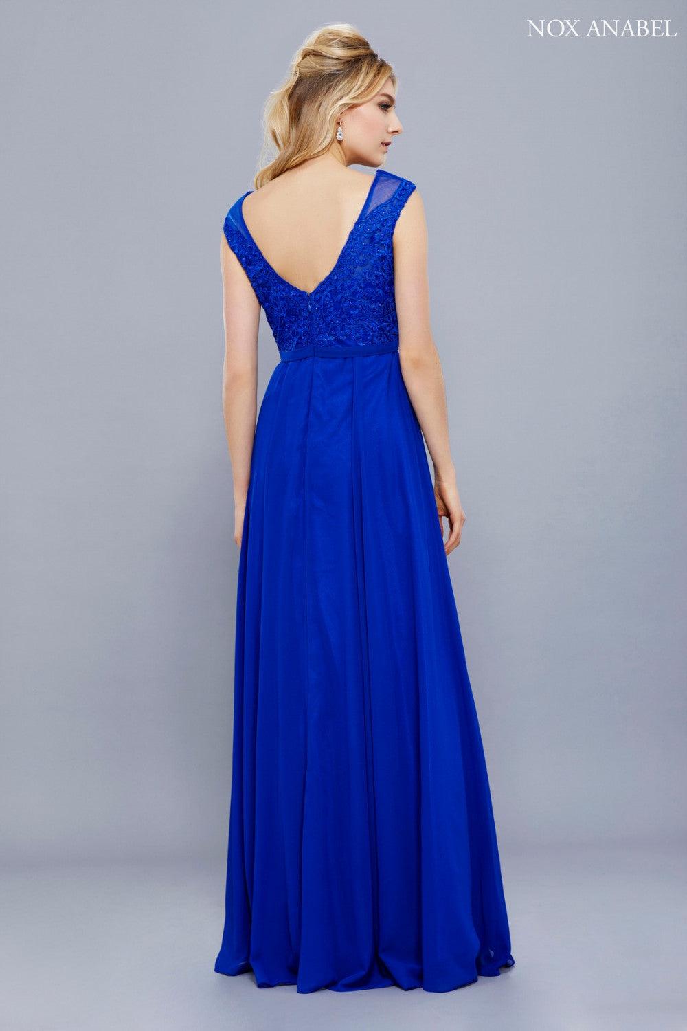 Long Formal Bridesmaid Prom Dress - The Dress Outlet Nox Anabel