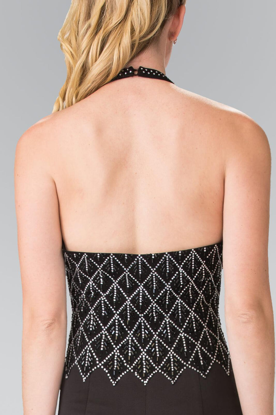 Long Formal Halter Neck Prom Dress - The Dress Outlet Elizabeth K