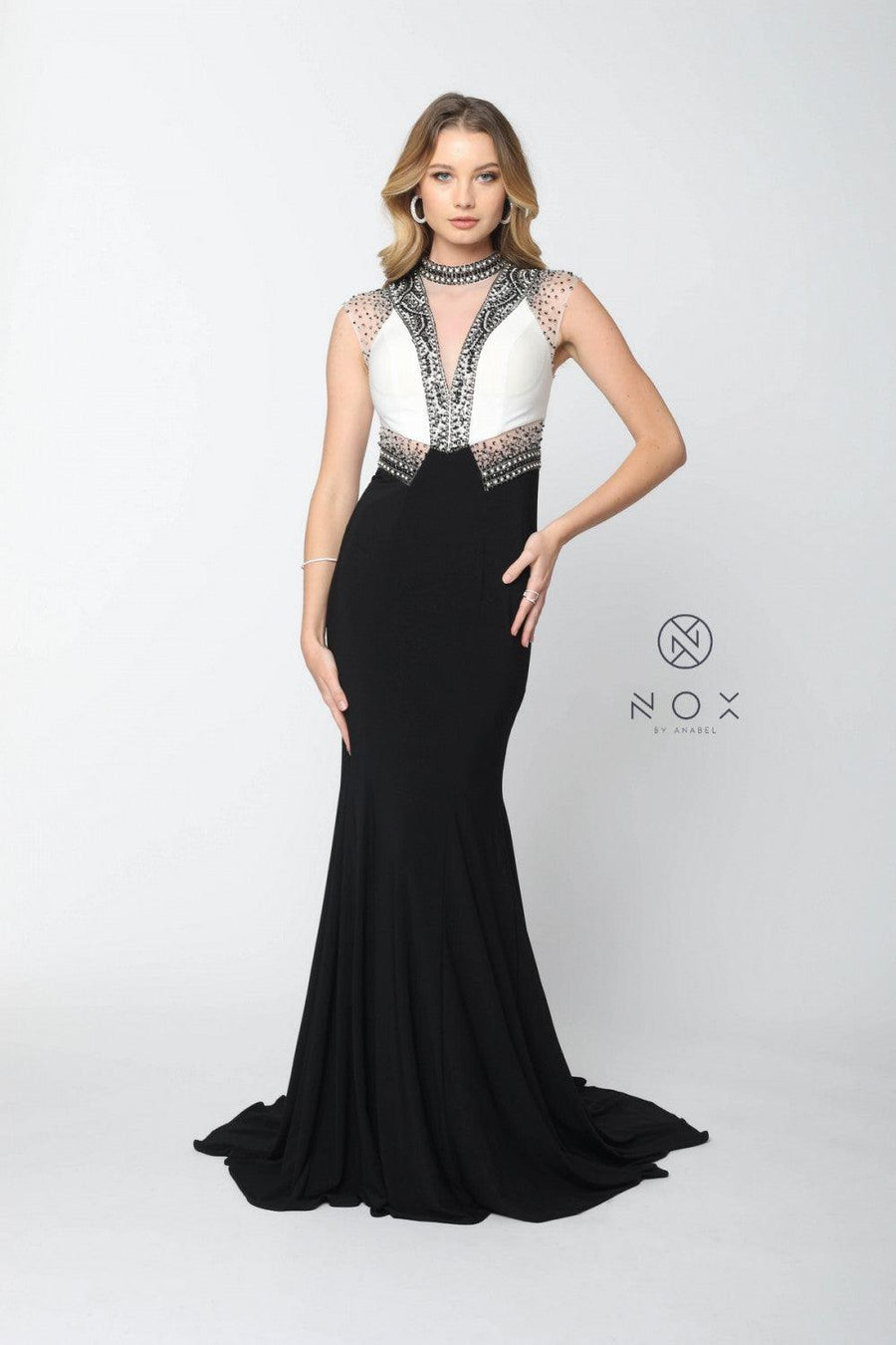 Long Fitted Prom Dress Evening Gown - The Dress Outlet Nox Anabel