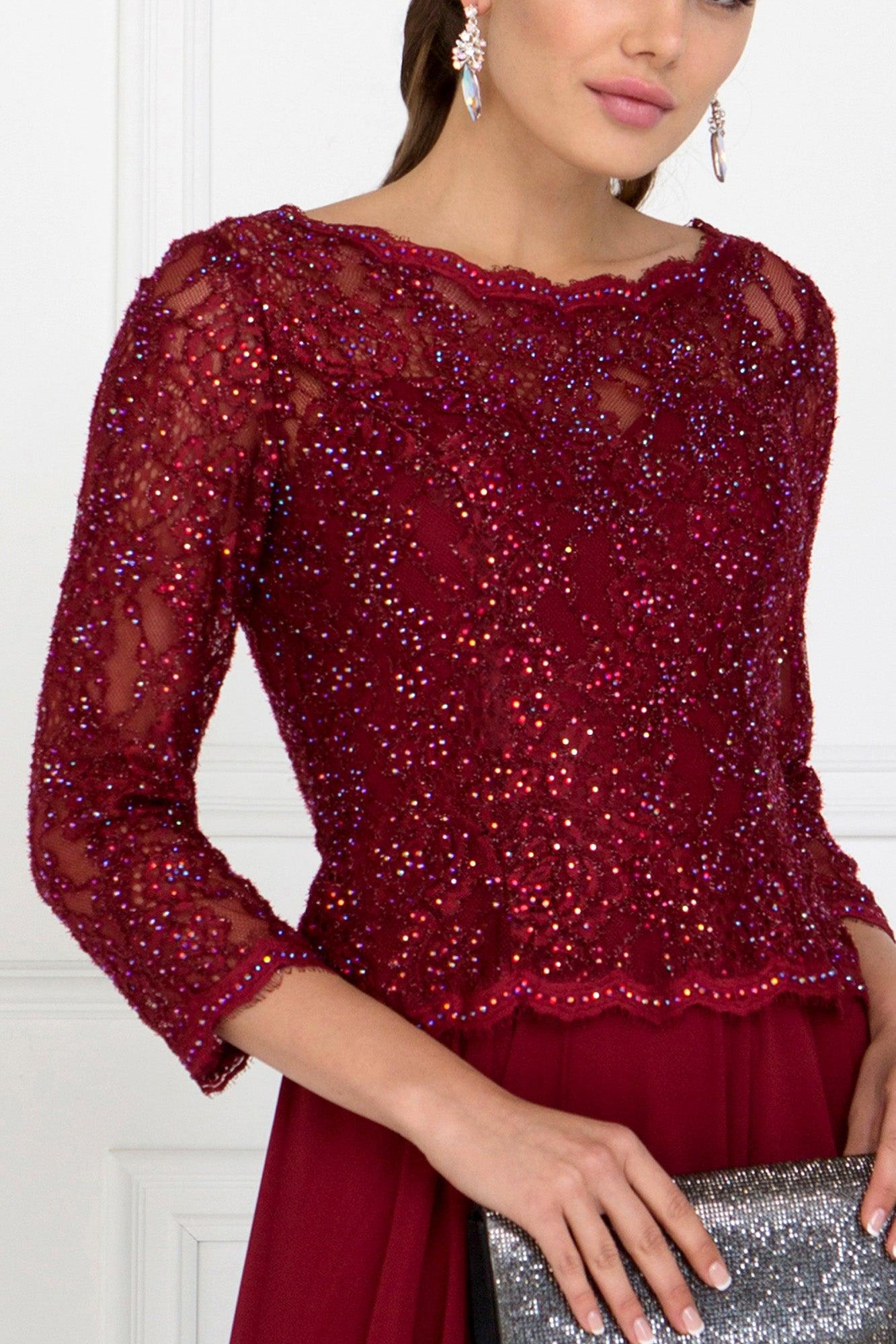 Long Mother of the Bride Dress Formal Gown - The Dress Outlet Elizabeth K