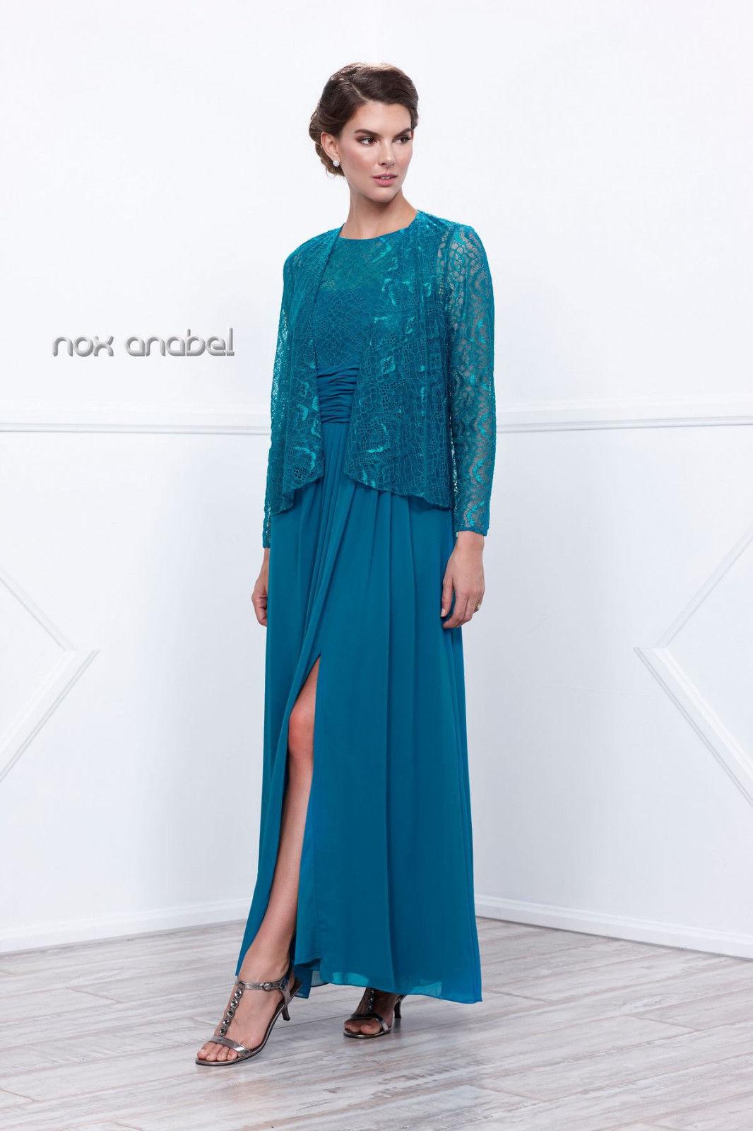 Long Mother of the Bride Formal Dress with Jacket - The Dress Outlet Nox Anabel