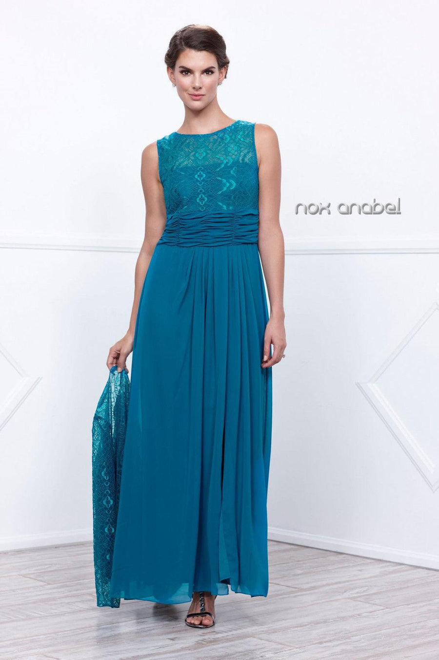 Long Mother of the Bride Formal Dress with Jacket - The Dress Outlet Nox Anabel