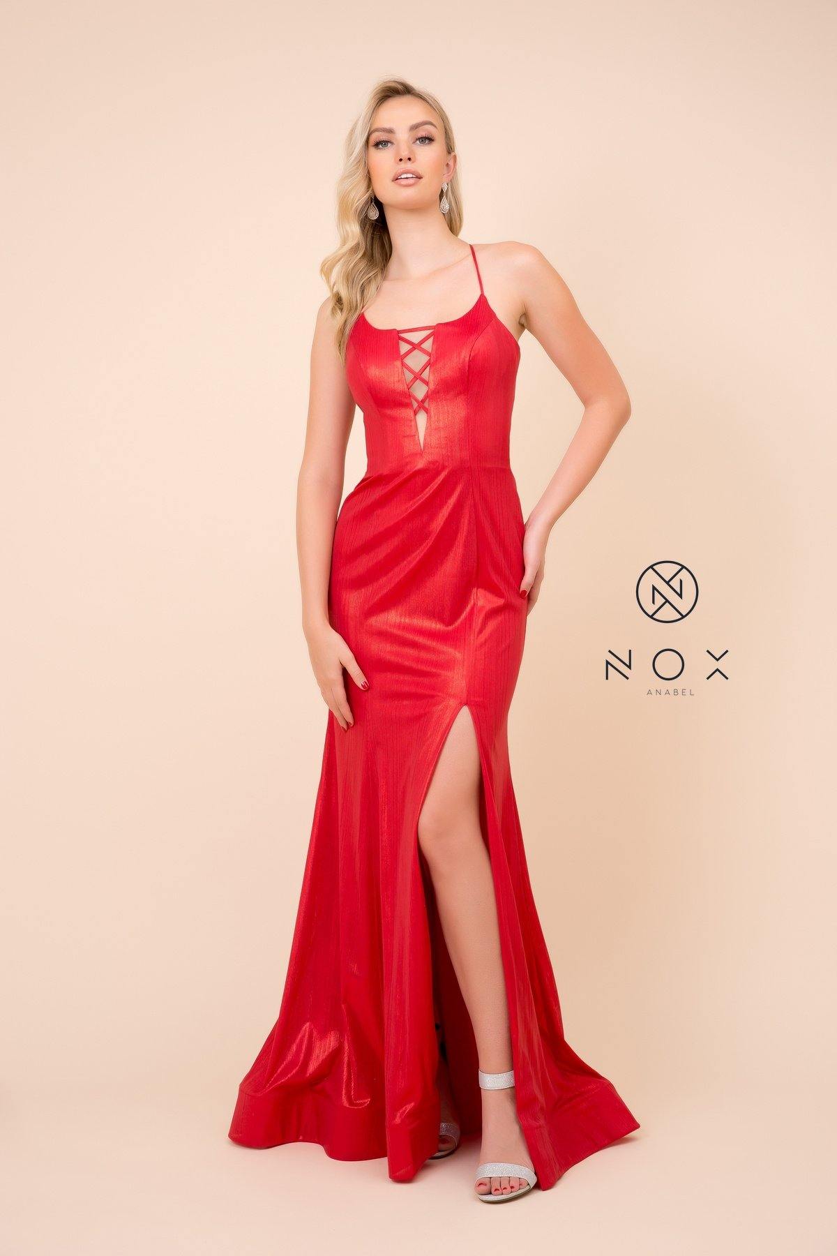 Long Prom Dress Evening Gown Red