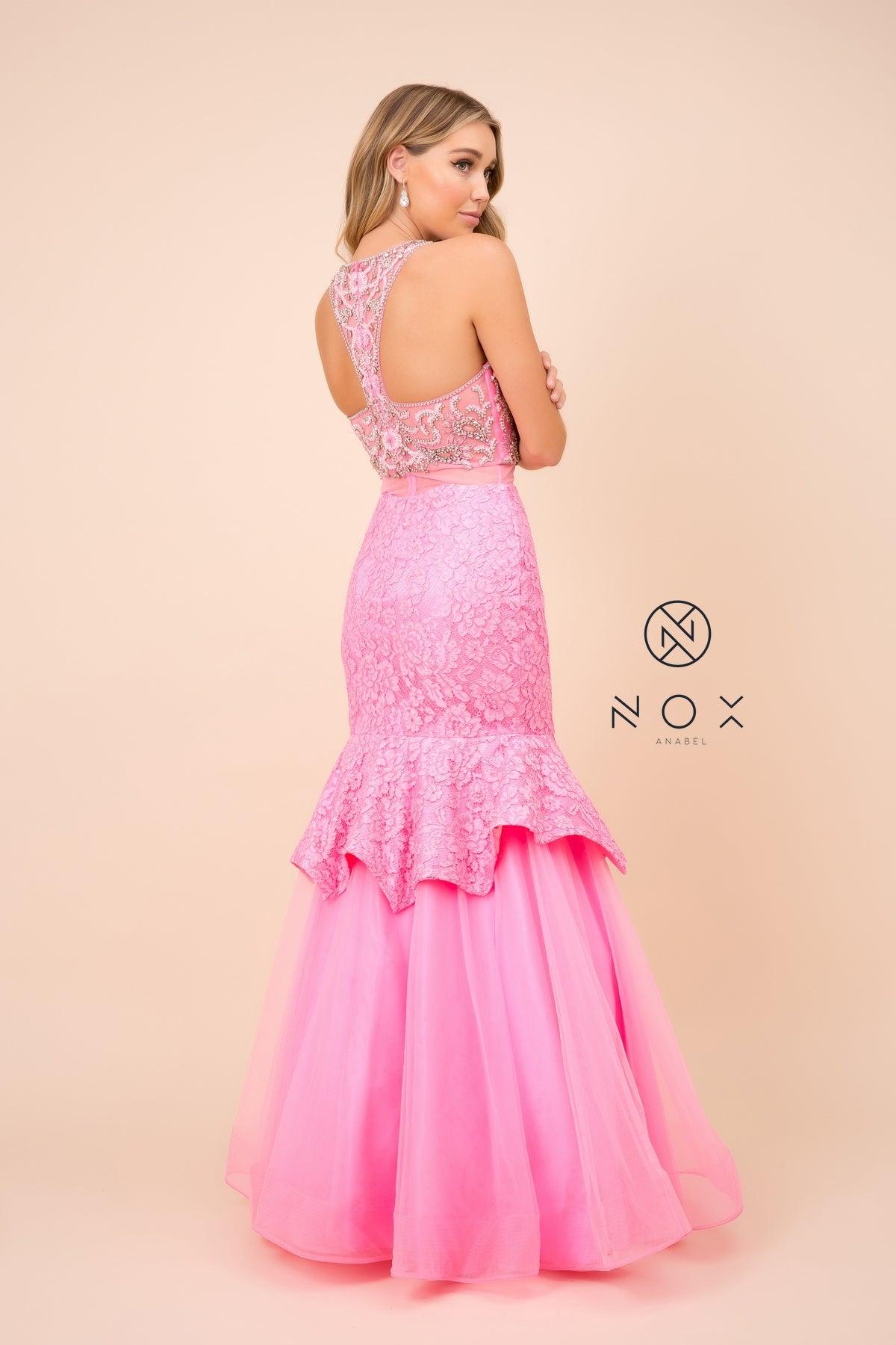 Long Prom Formal Dress Mermaid Evening Gown - The Dress Outlet Nox Anabel