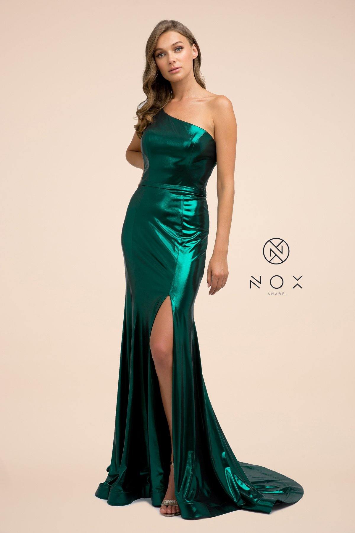 Long Sexy Fitted Evening Gown Prom Dress - The Dress Outlet Nox Anabel