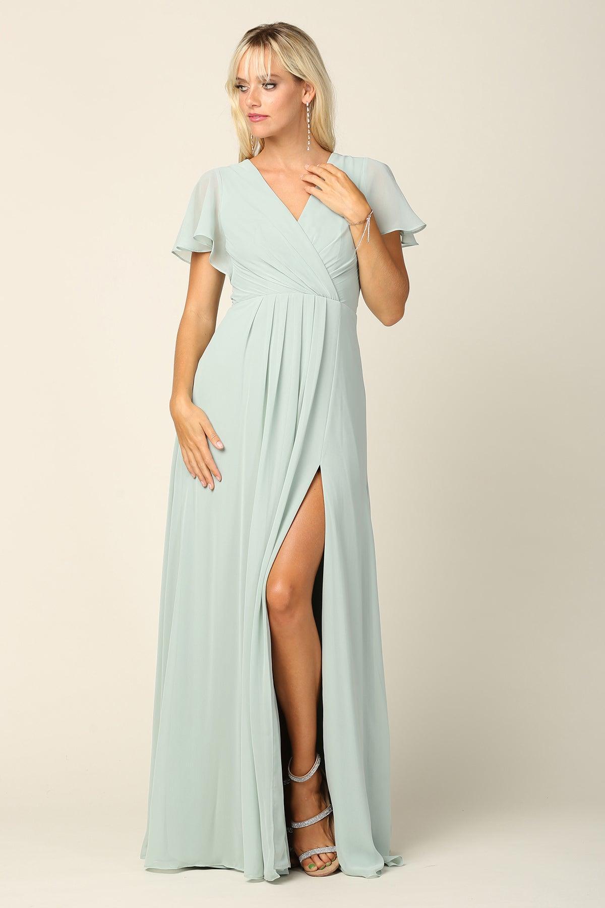Long Short Sleeve Mother of the Bride Dress Sale - The Dress Outlet