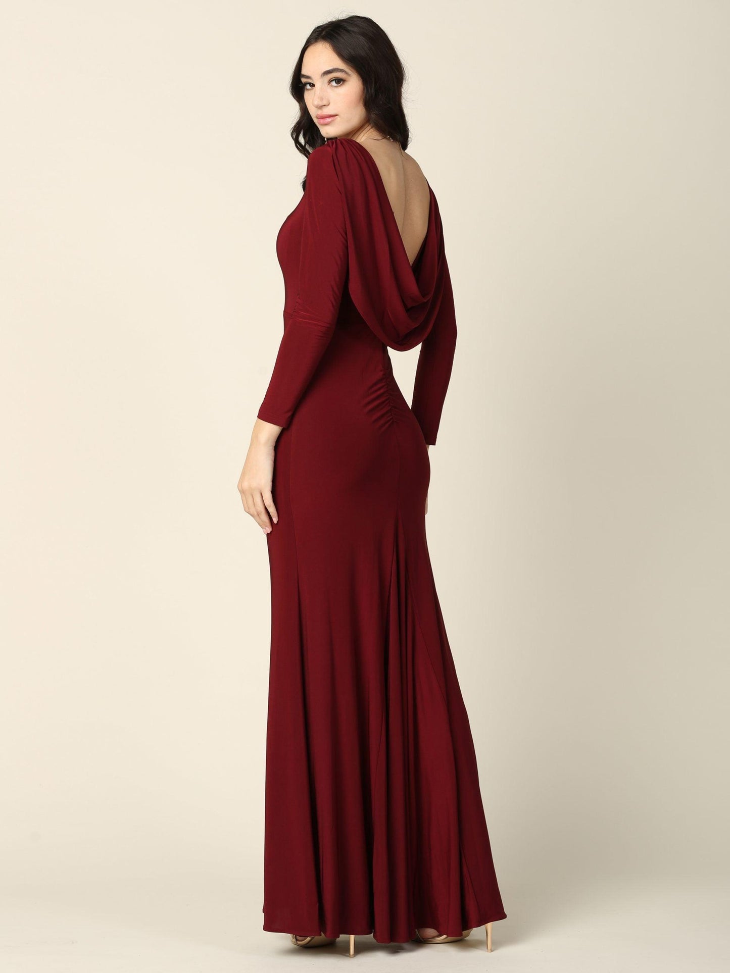 Long Sleeve Mother of the Bride Formal Dress - The Dress Outlet