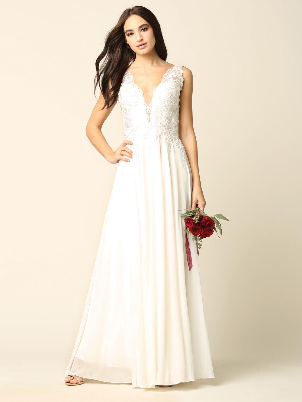 Long Sleeveless Formal Mother of the Bride Dress - The Dress Outlet