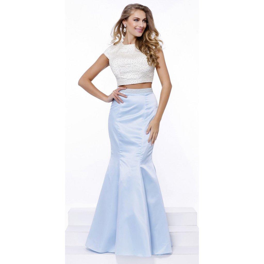 Long Two Piece Formal Prom Dress - The Dress Outlet Nox Anabel