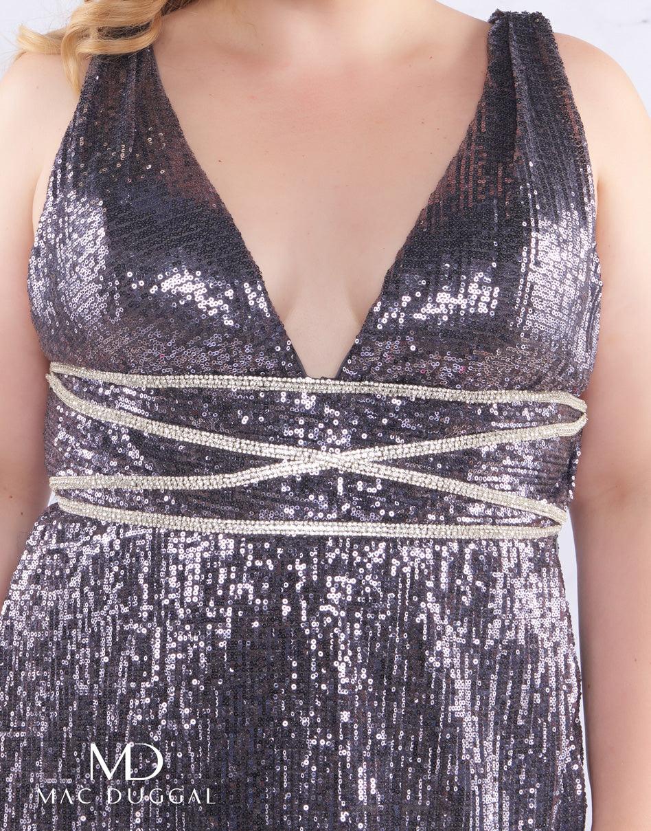 Mac Duggal Long Prom Dress Plus Size - The Dress Outlet Mac Duggal