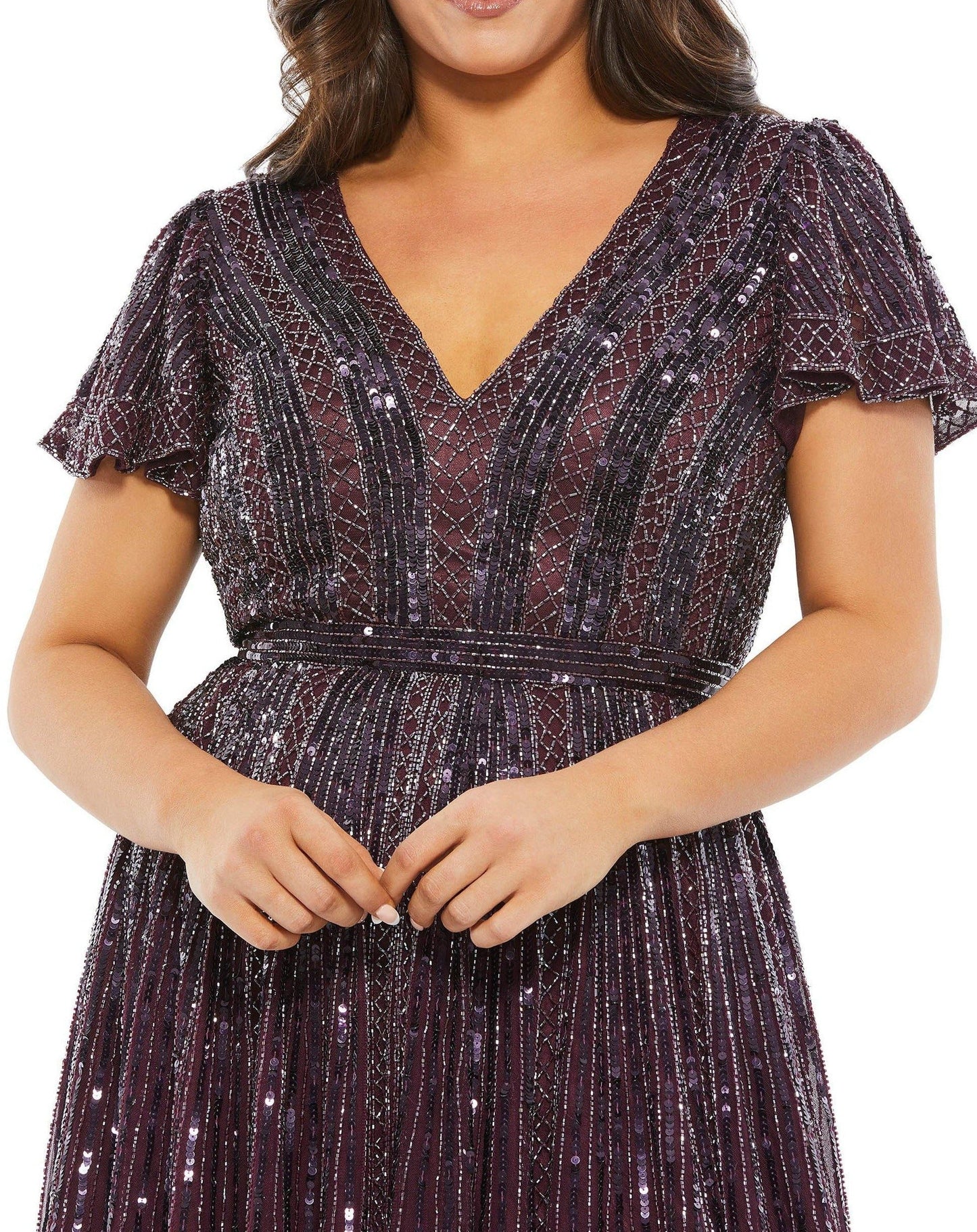 Mac Duggal Fabulouss Short Plus Size Dress 5522 - The Dress Outlet