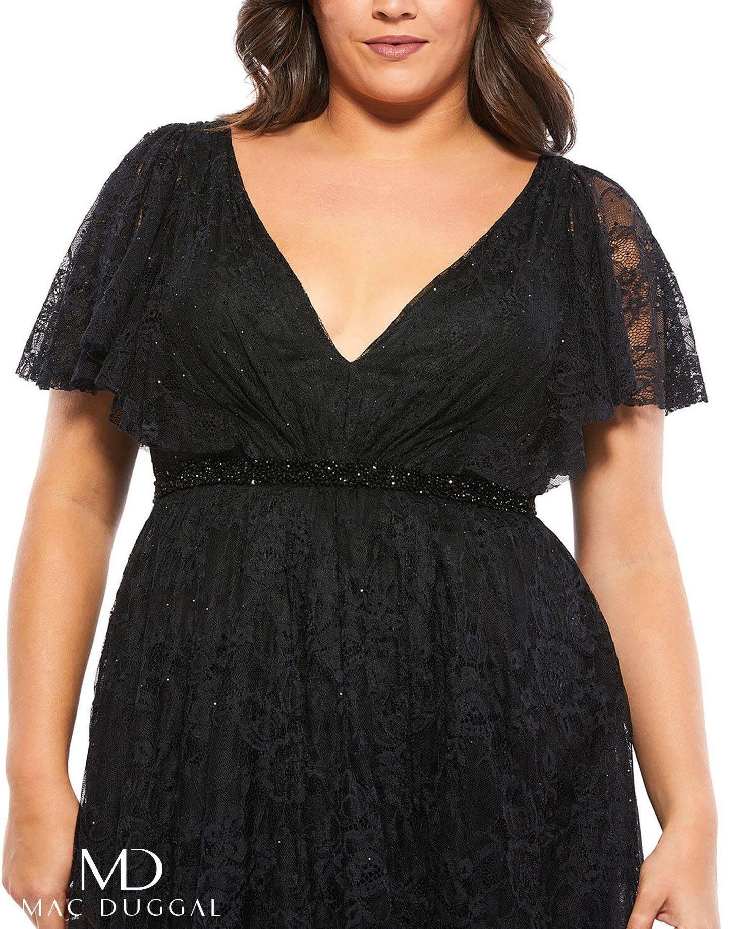 Mac Duggal Fabulouss Short Plus Size Dress 675421 - The Dress Outlet