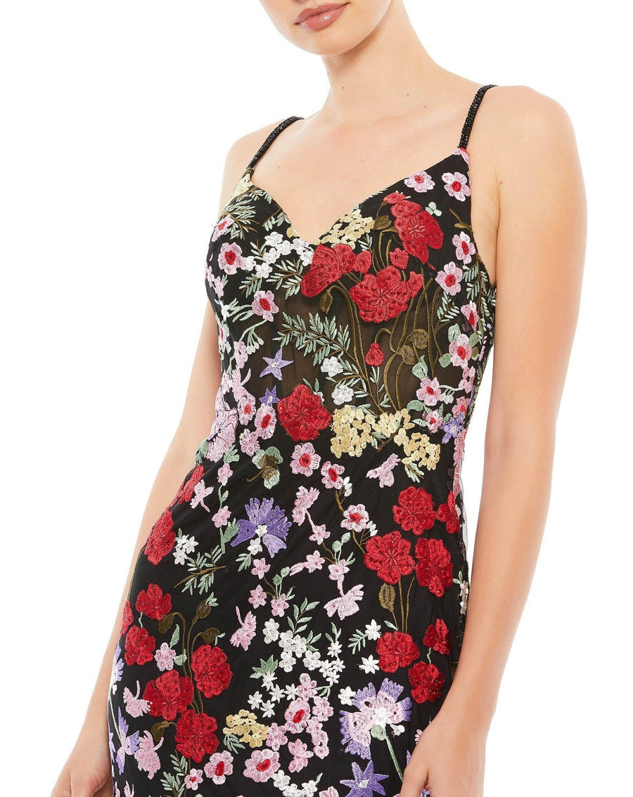 Mac Duggal Long Formal Floral Lace Dress 67473 - The Dress Outlet