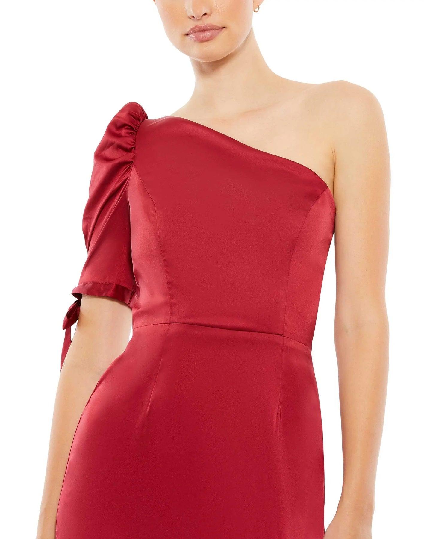 Mac Duggal Long Formal One Shoulder Gown 55632 - The Dress Outlet