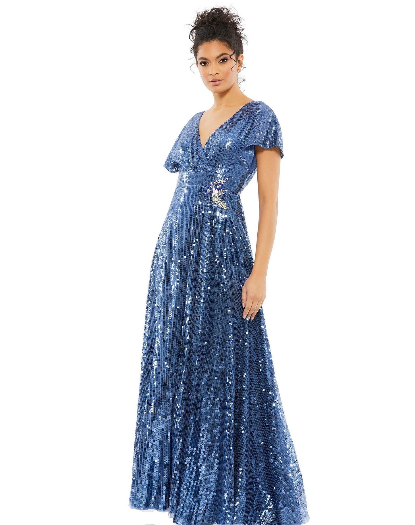 Mac Duggal Long Formal Sequins Evening Dress 10773 - The Dress Outlet