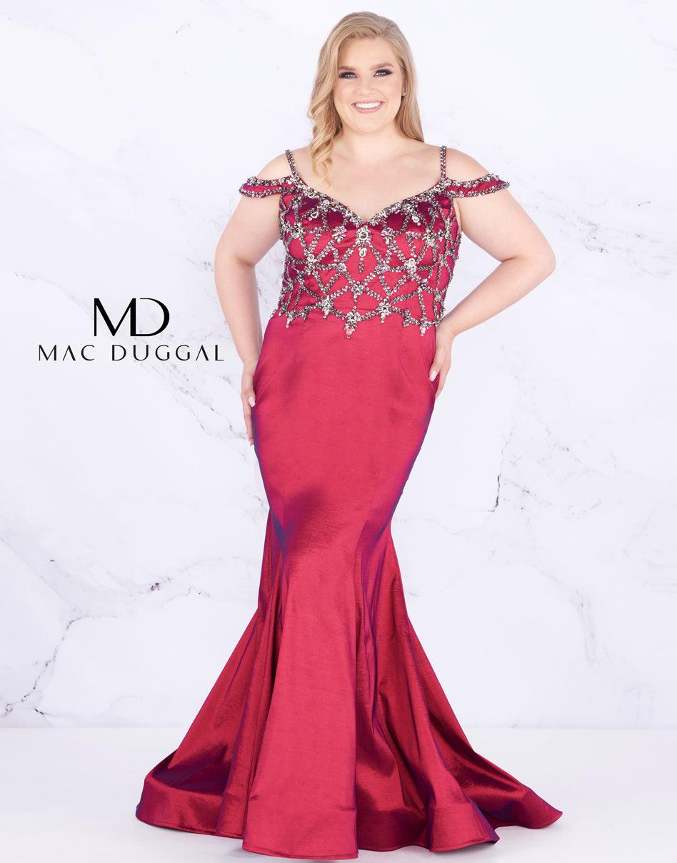 Mac Duggal Long Prom Dress Plus Size - The Dress Outlet Mac Duggal