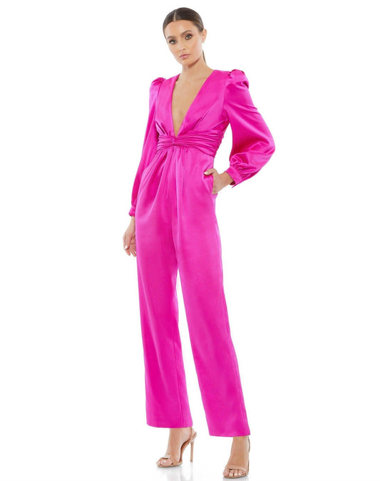 Mac Duggal Long Sleeve Formal Jumpsuit 2647 - The Dress Outlet