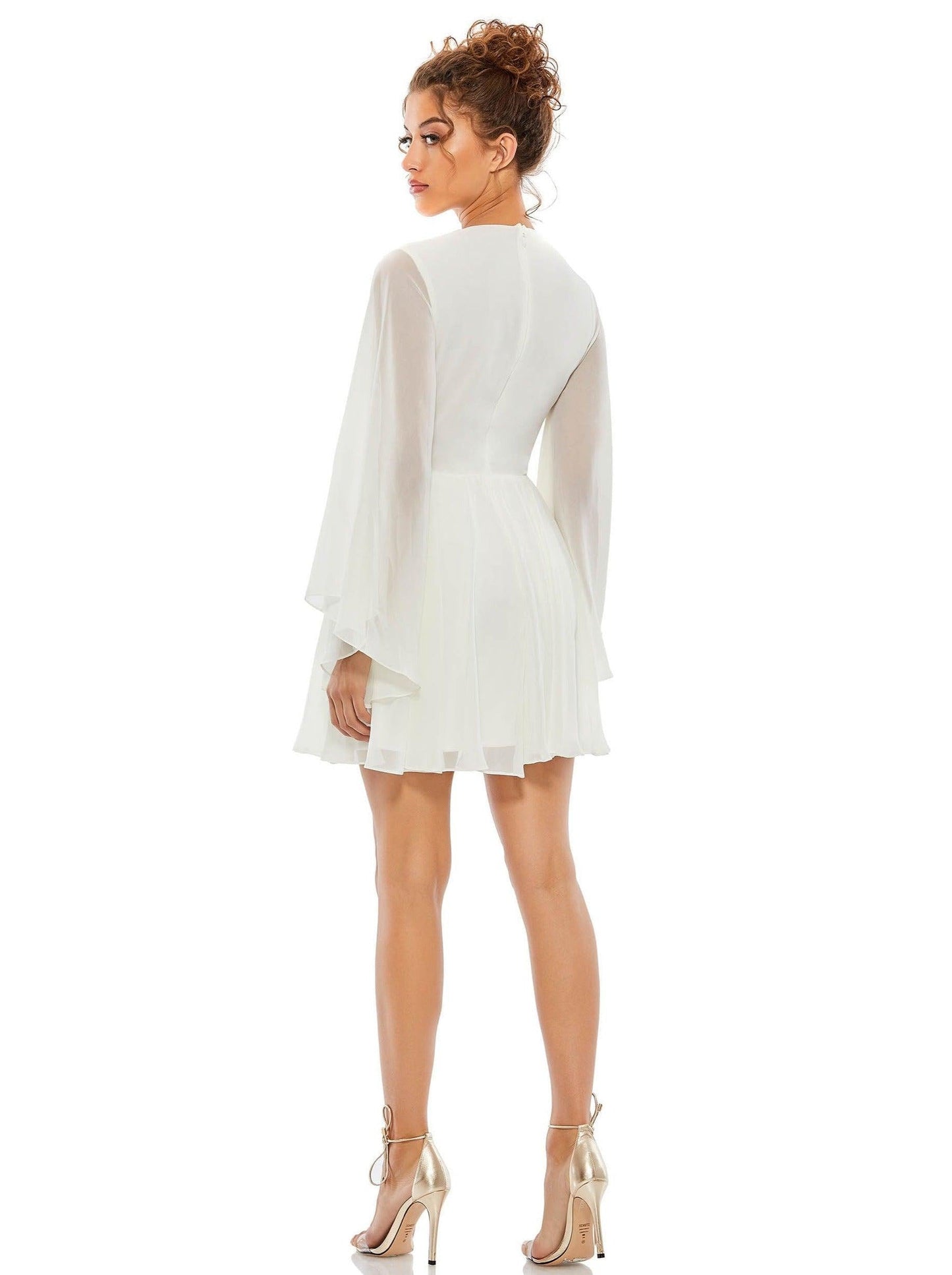 Mac Duggal Long Sleeve Short Cocktail Dress 55684 - The Dress Outlet