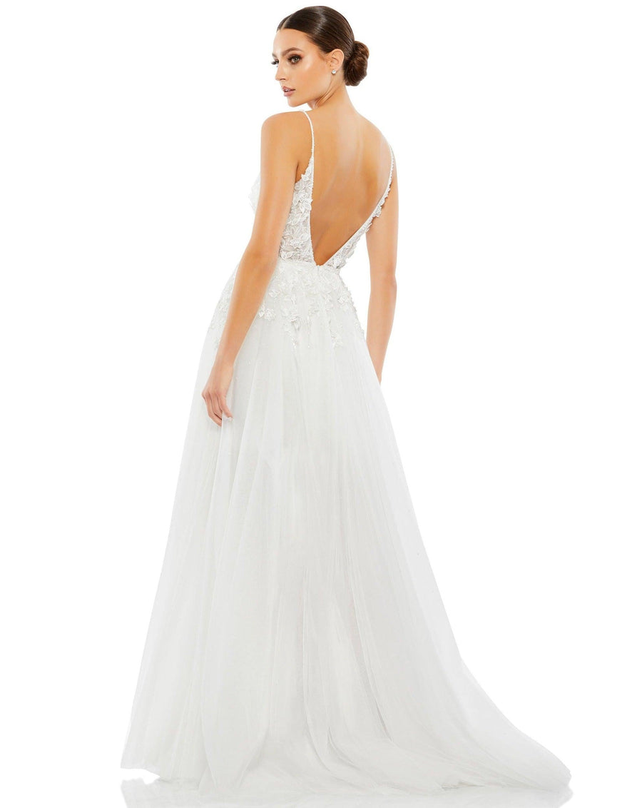 Mac Duggal Long Spaghetti Strap Ball Gown 11228 - The Dress Outlet