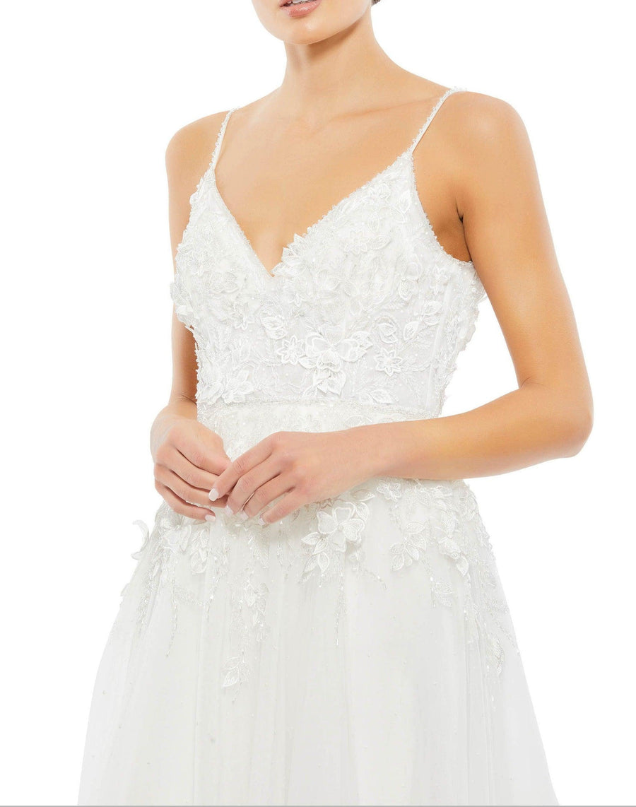 Mac Duggal Long Spaghetti Strap Ball Gown 11228 - The Dress Outlet