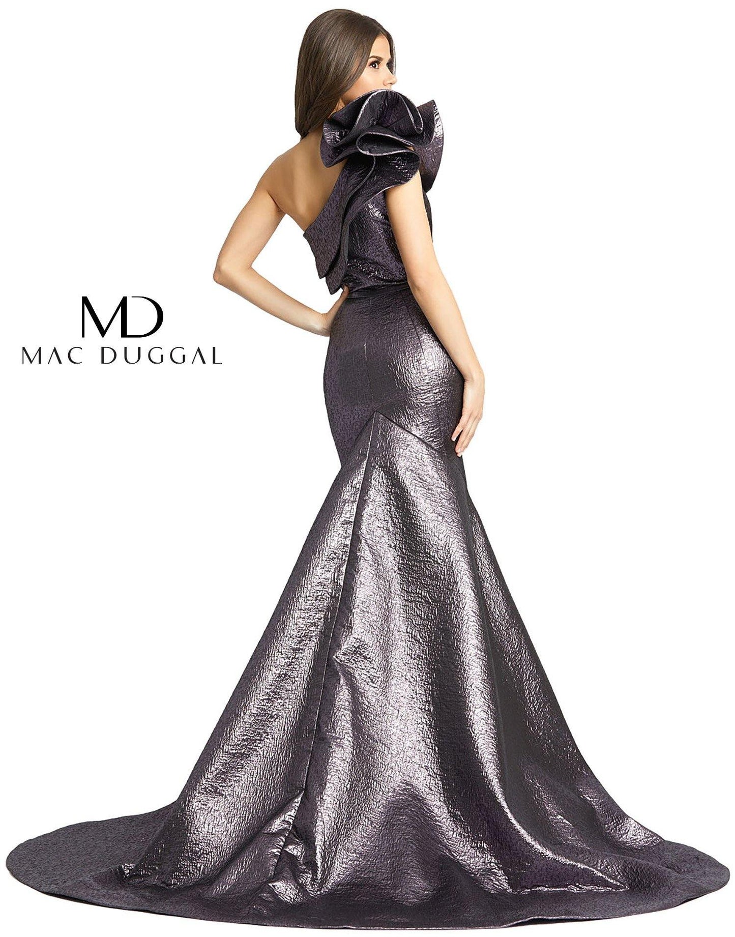 Mac Duggal Prom Long One Shoulder Dress 67284 - The Dress Outlet