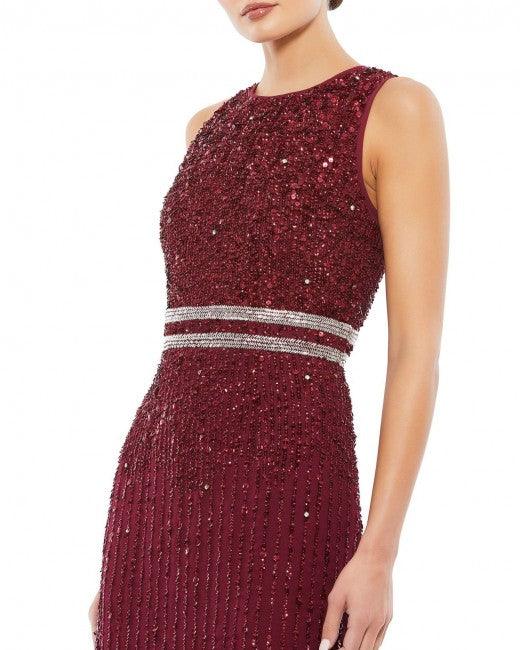Mac Duggal Short Sleeveless Sequins Dress 10509 - The Dress Outlet
