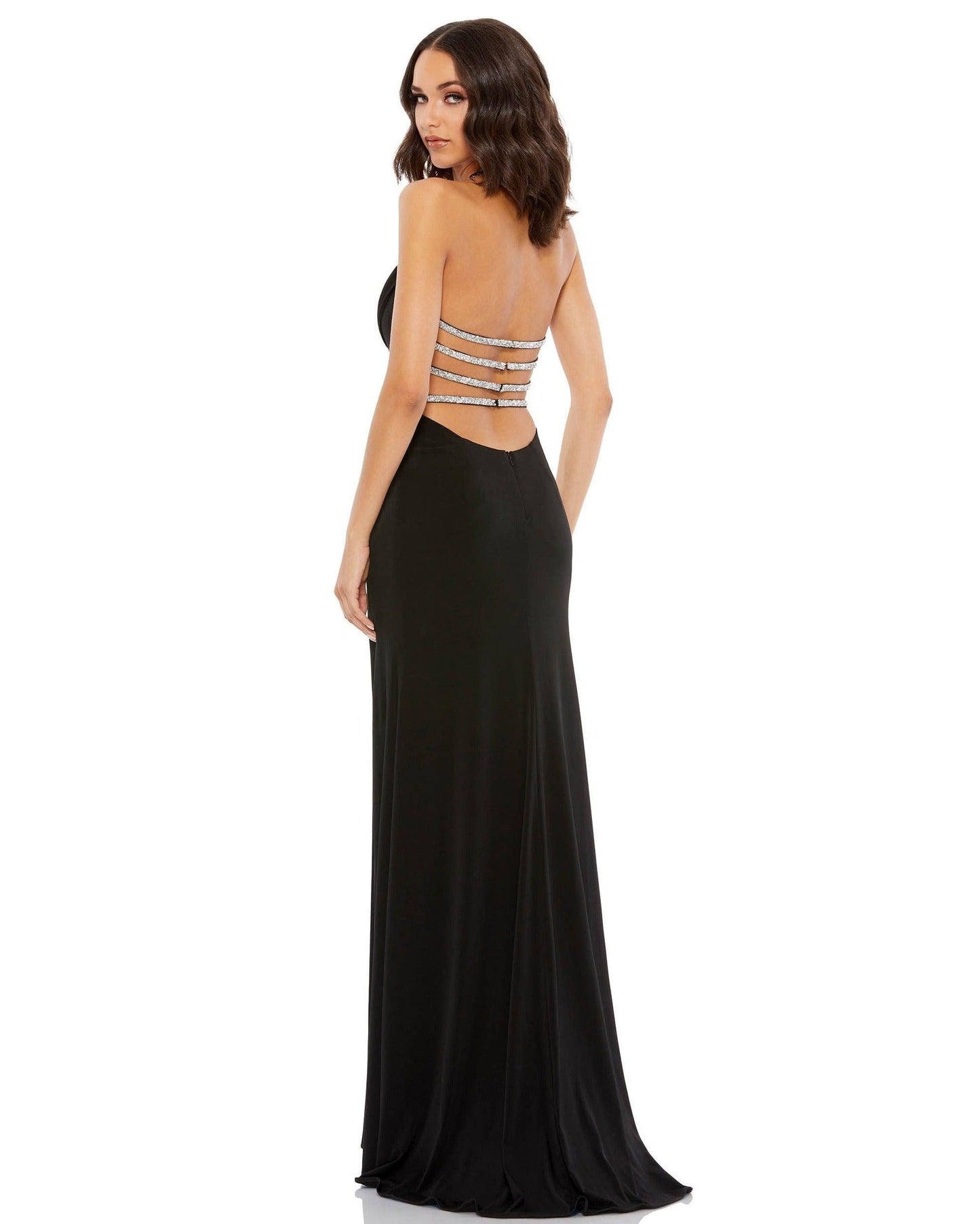 Mac Duggal Spaghetti Strap Formal Long Dress 49441 - The Dress Outlet