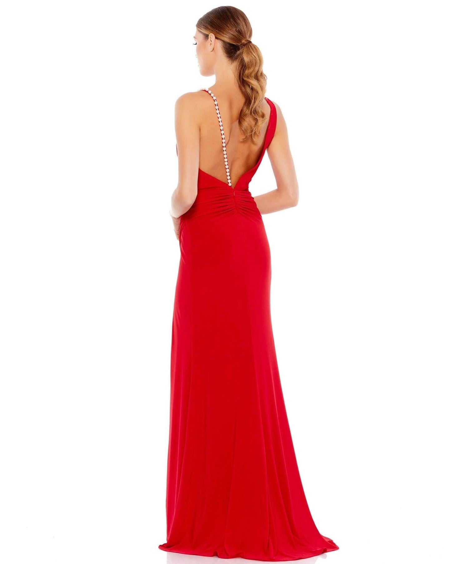 Mac Duggal Spaghetti Strap Long Formal Dress 26532 - The Dress Outlet