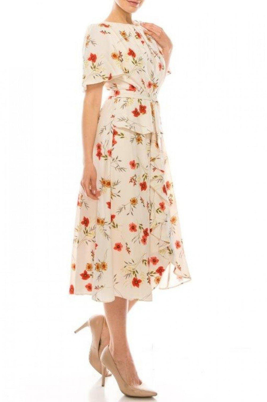 Maison Tara Floral Day Dress - The Dress Outlet