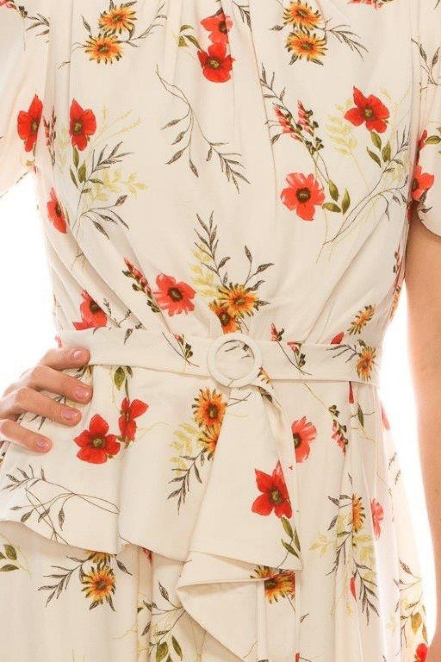 Maison Tara Floral Day Dress - The Dress Outlet