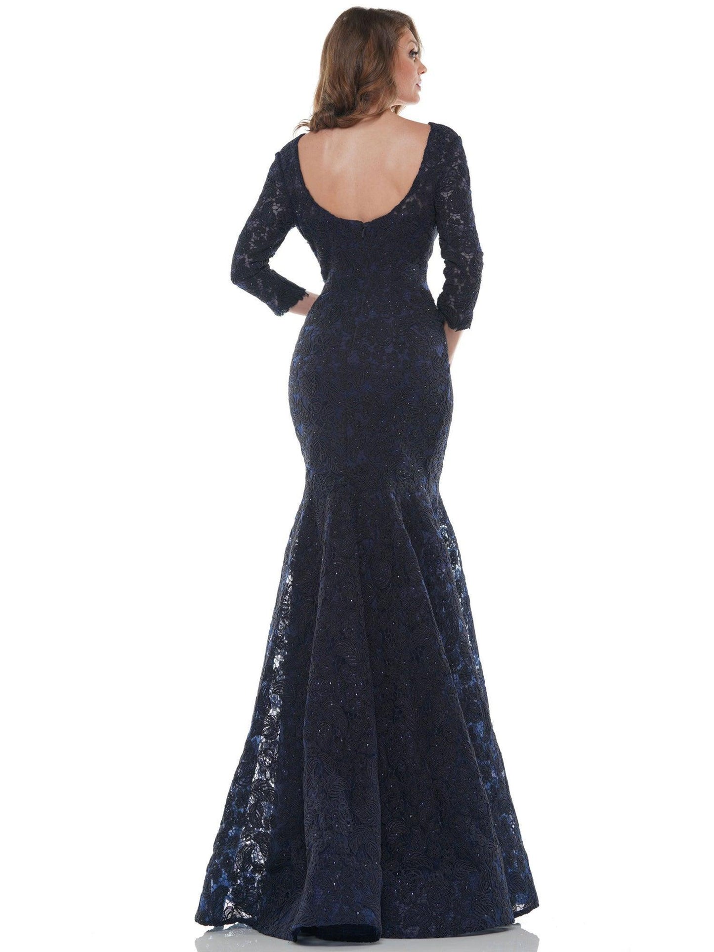 Marsoni Long Mother of the Bride Lace Dress 212SL - The Dress Outlet