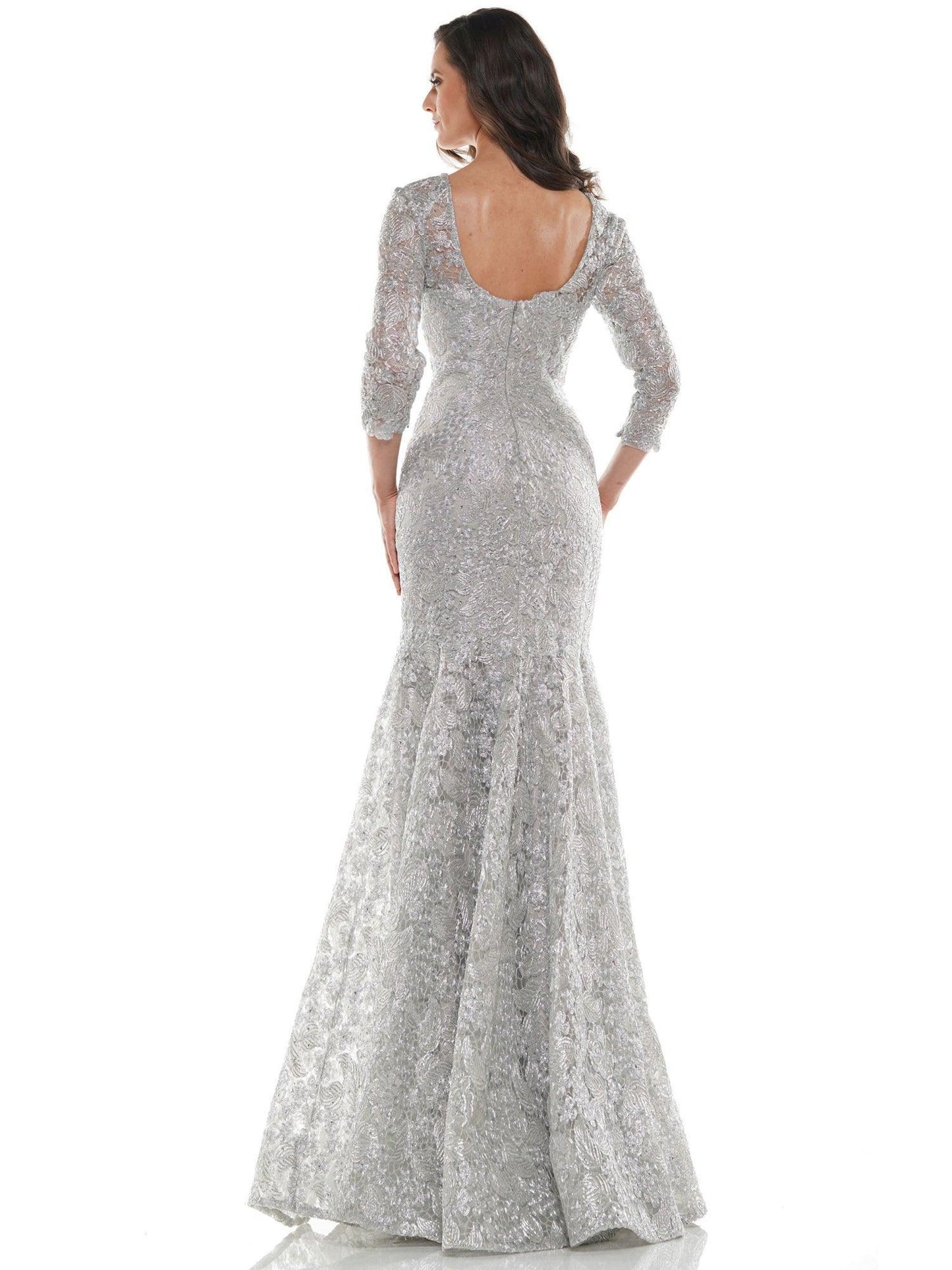 Marsoni Long Mother of the Bride Lace Dress 212SL - The Dress Outlet