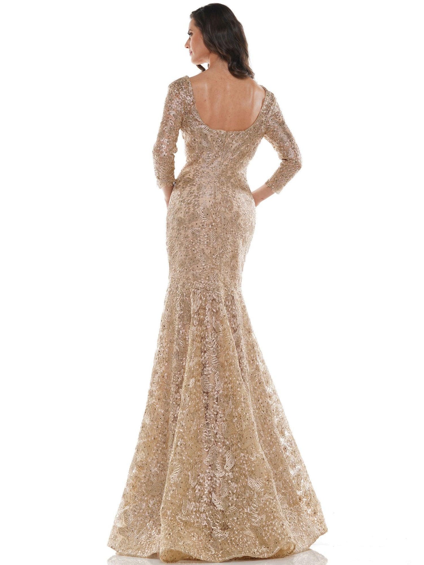 Marsoni Long Mother of the Bride Lace Dress 212SL - The Dress Outlet