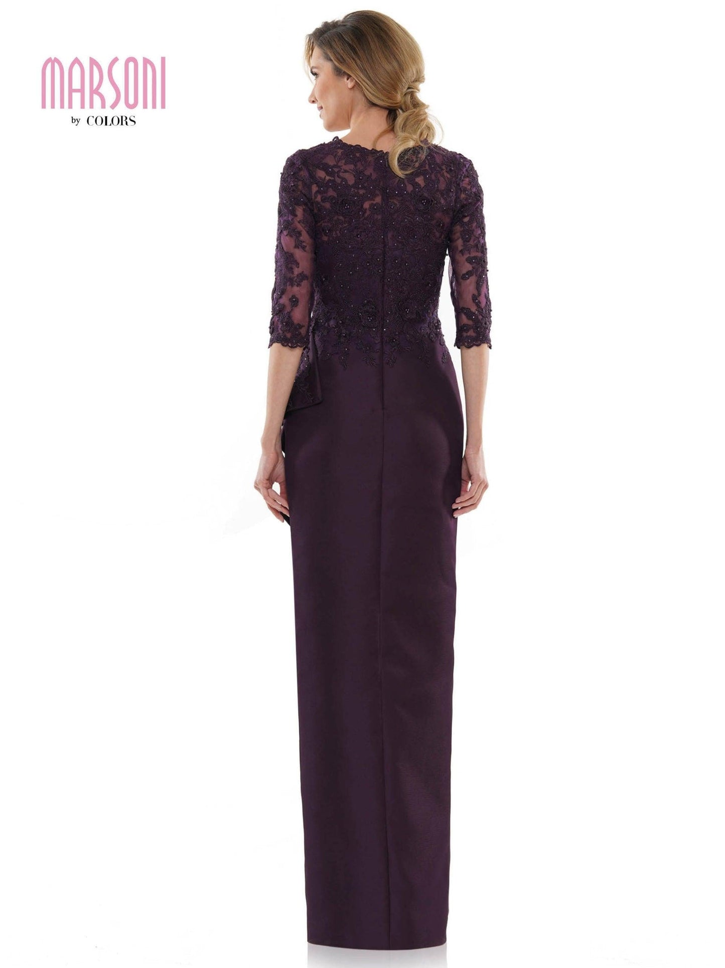 Marsoni Mother of the Bride Long Lace Dress 1134 - The Dress Outlet