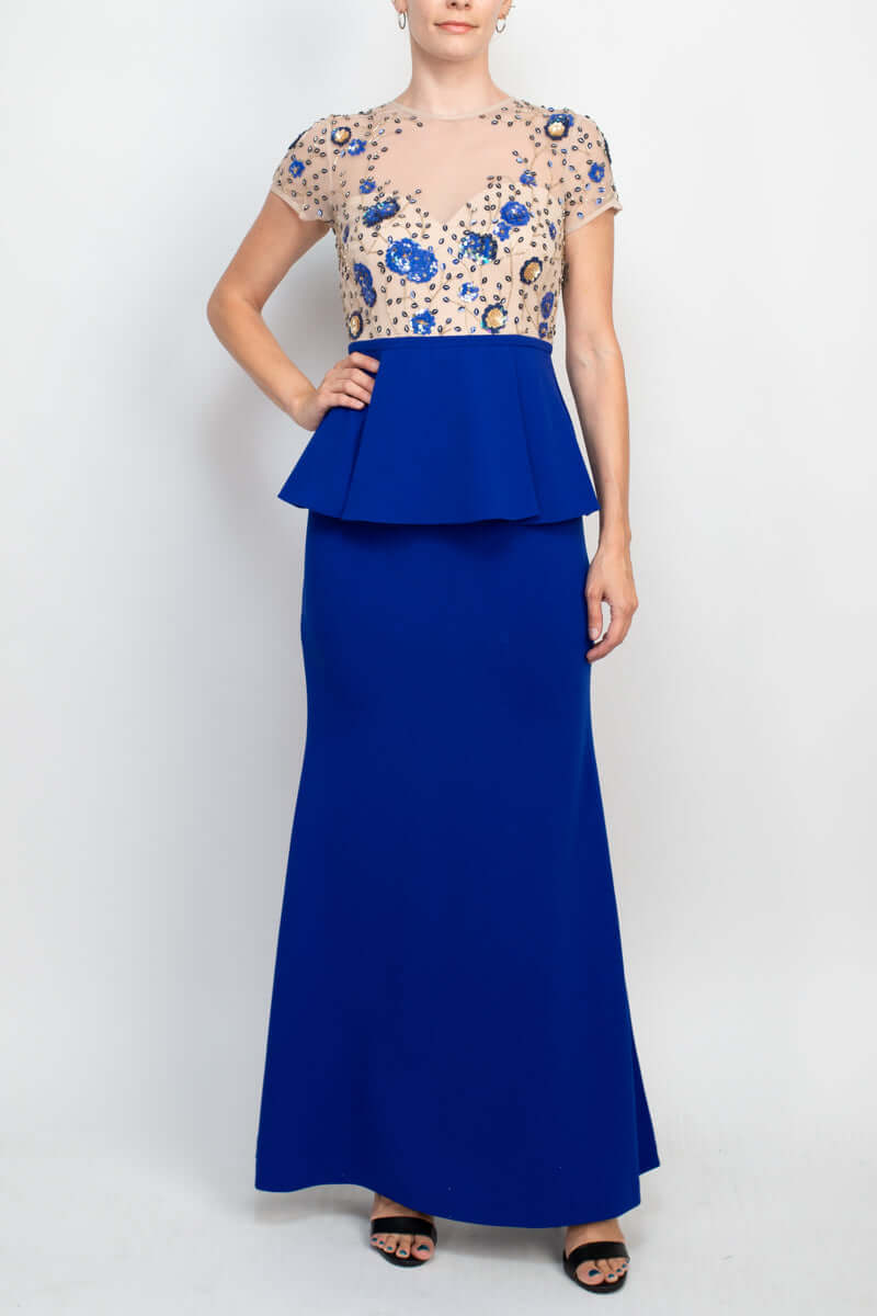 Formal Dresses Long Ruffle Formal Dress COBALT