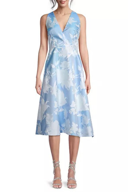 Cocktail Dresses Short Floral Cocktail Midi Dress Cool Cloud