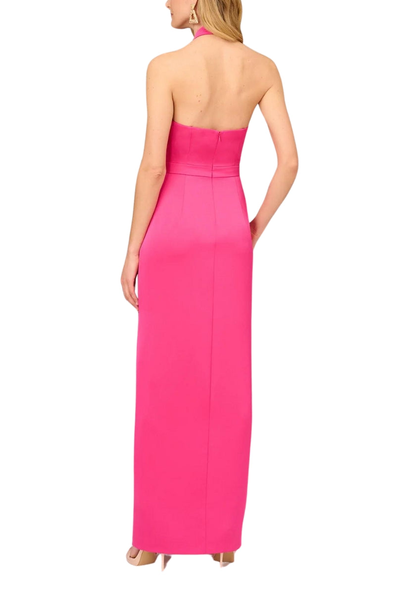 Prom Dresses Fitted Long Formal Slit Prom Dress Hot Pink