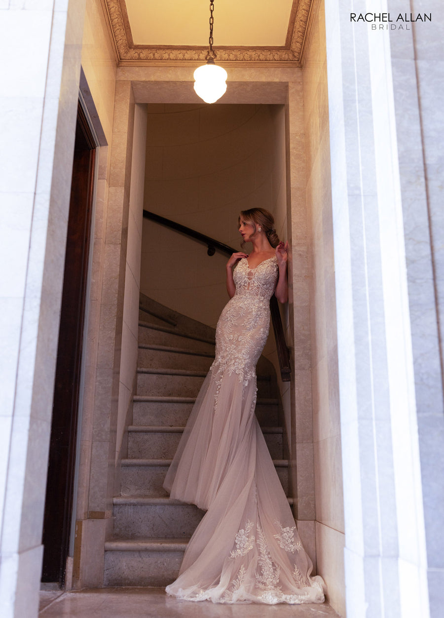 Wedding Dresses Mermaid Bridal Gown Long Wedding Dress Ivory Champagne Nude