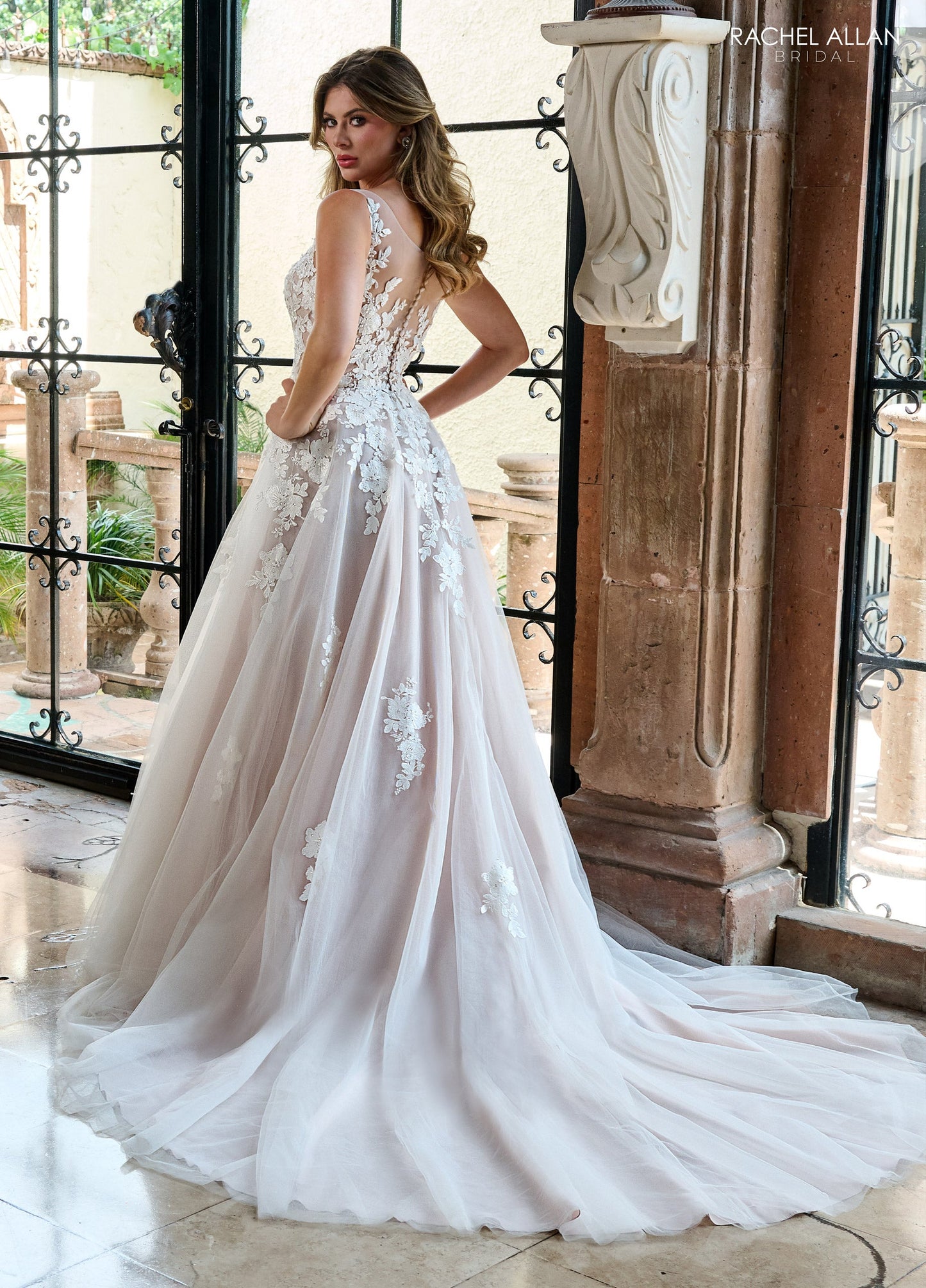 Wedding Dresses Bridal Ball Gown  Beaded Long Wedding Dress Ivory Almond Pink Light Rum Pink