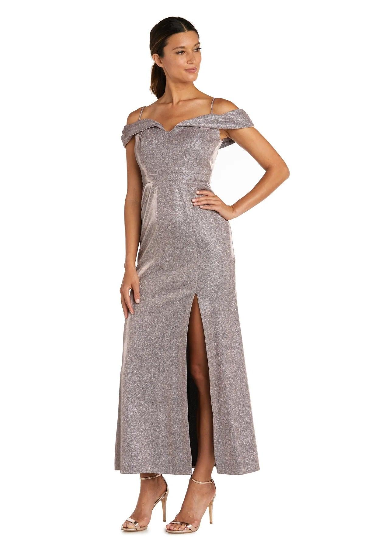 Morgan & Co Long Off Shoulder Prom Dress 12786 - The Dress Outlet