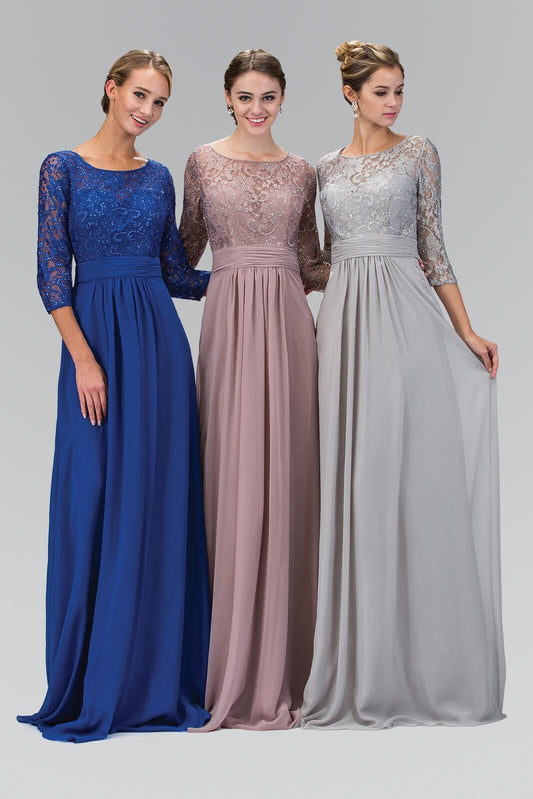 Mother of the Bride Long Dress Formal - The Dress Outlet Elizabeth K