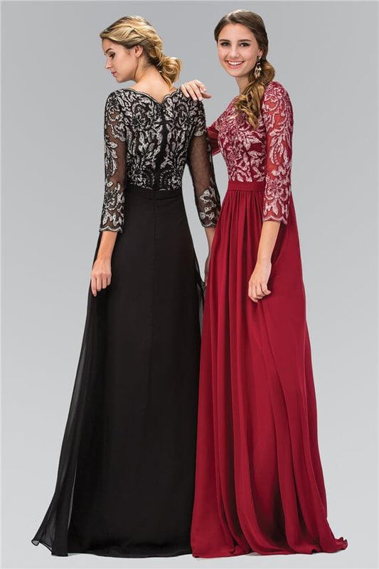 Mother of the Bride Long Dress Formal - The Dress Outlet Elizabeth K